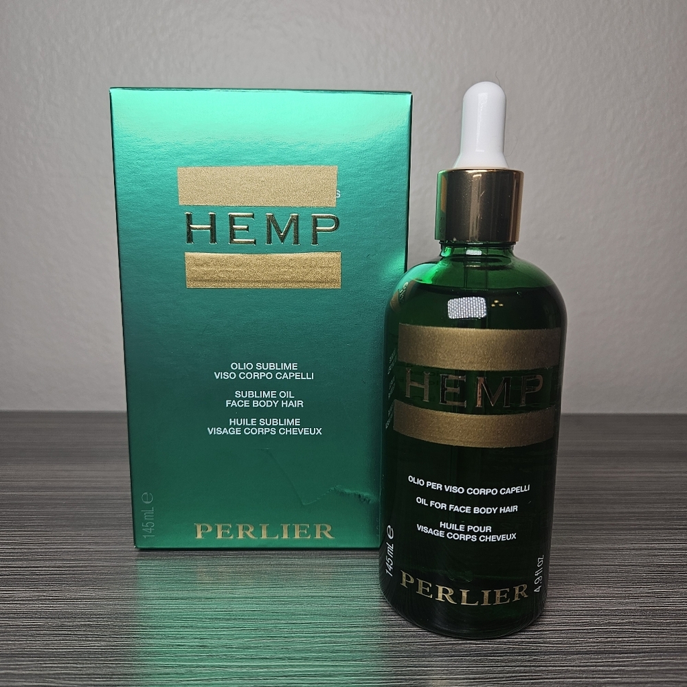 Perlier Hemp Sublime Oil 4.9oz Oil for Face, Body, and Hair. New in box